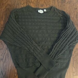 Cyrus Women's Dark Green Crewneck Sweater